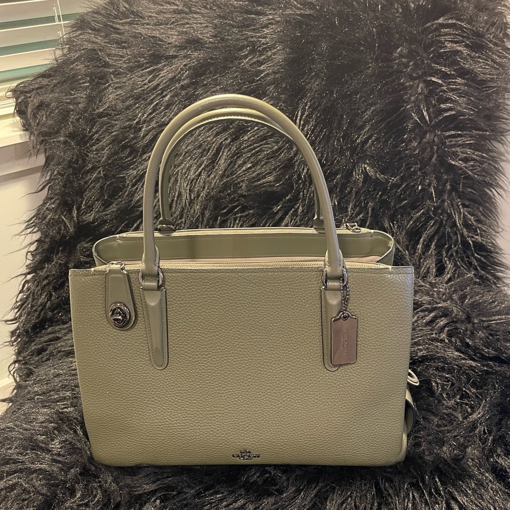 Coach Olive Green Satchel